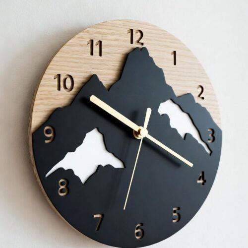 Fikraweli - wall styling wood clock interior product