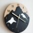 Fikraweli - wall styling wood clock interior product